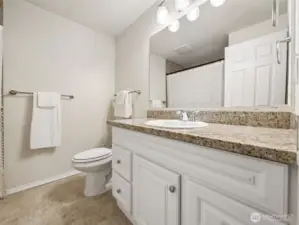 Private bath in primary bedroom