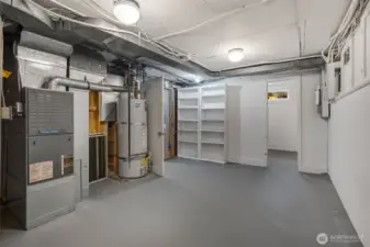 Mechanical room with storage