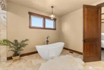 Soaking tub.