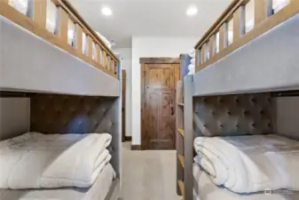 Guest suite in lower level: perfect for a bunk room.