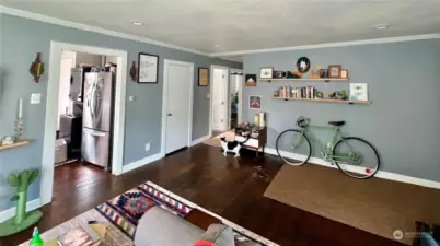 Unit A - spacious living room