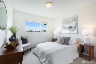 Second bedroom also with a view