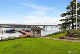 Gate to access the dock