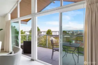 View from the living room windows and doors.