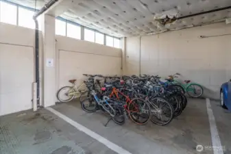 Bike Storage #1 Located in the Northwest Corner of the Parking Garage