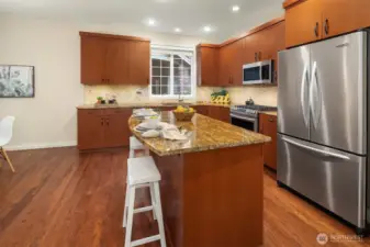 This kitchen invites you to indulge your culinary passions.
