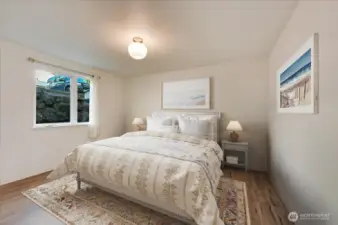 Virtually Staged Primary Suite