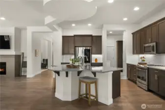 You'll love the 10' ceilings in this home as well as the crisp, clean lines.