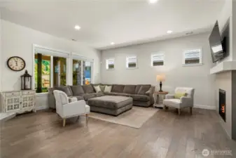 Gorgeous Engineered floors, custom remote powered window coverings, fully wrapped windows and upgraded trim throughout.