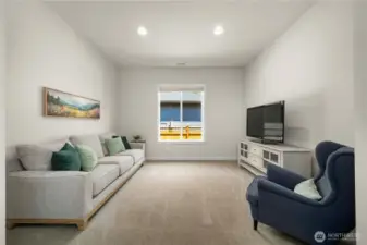 Spacious den can be used as a spill over third bedroom!