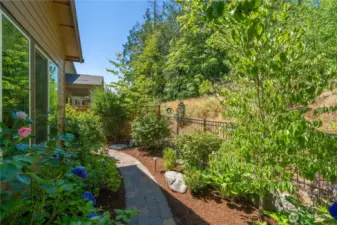 Beautifully landscaped with mature plantings all while being very low maintenance!