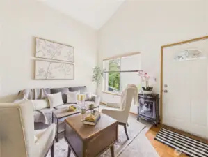 Sit back and relax. Great conversations are waiting to be had in this cute home.