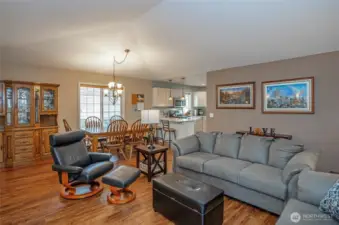 Beautifully designed open living spaces with timeless appeal transitioning seamlessly from one room to the next.