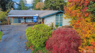 Front of home, corner lot!