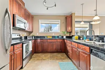 Awesome Gourmet Kitchen view!