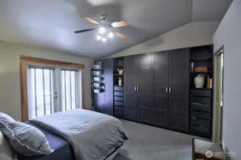 BUILT IN CLOSETS WITH PULL OUT HANGERS FOR PANTS