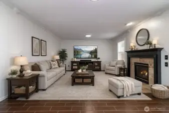 Family room (virtually staged)