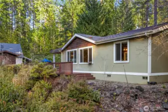 View from opposite side of stream