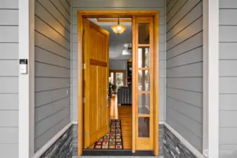 Inviting covered front entry welcomes you home.