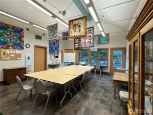 Bay Club craft room, used by many different clubs