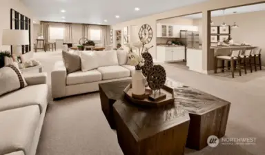 Spacious Living Room  (All Photos of similar model home)