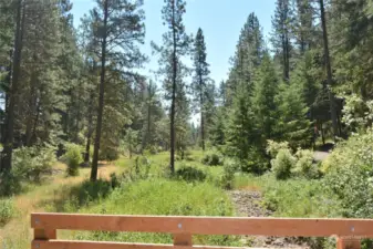 Open Space behind property with walking trail to Nelson Farm