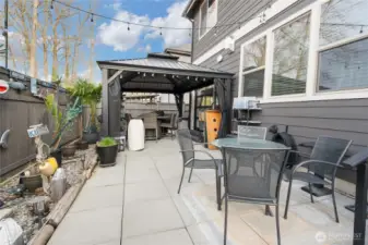 Patio looking towards gazebo.