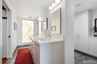 Primary ensuite in 3 part harmony - vanity . . .