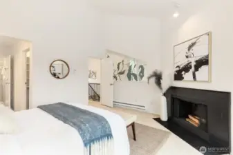 Retreat to your owner’s suite with its own fireplace, balcony, walk-in closet and ensuite