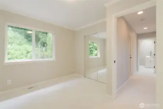 Bedroom #3 with backyard views and soft, plush carpet underfoot!