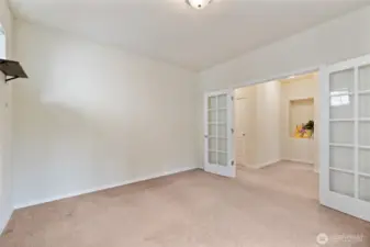 Bedroom #1 without the furnishings.