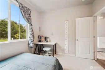Bedroom 1 is not far from front entry