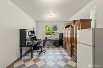 We're calling this the den, but it does have a closet and is definitely a flex space! The access door to the garage is located in this room, but it could be a play room, media room, office, gaming room, home gym, craft room, sewing room....you get the picture!