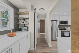 The pantry & hallway!