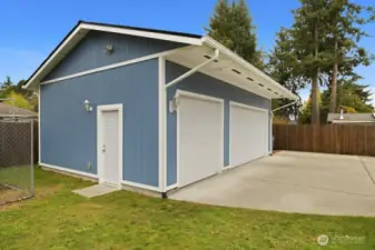 Large three-car garage and RV parking!