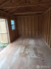 Inside shed~