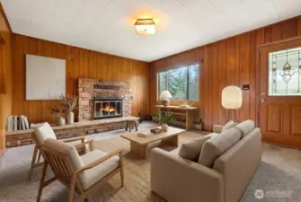 Virtually Staged Living Room