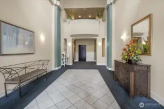 Grand Lobby with Elevator