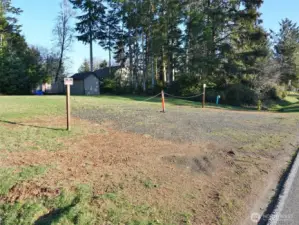 Huge, extra-wide driveway/culvert.