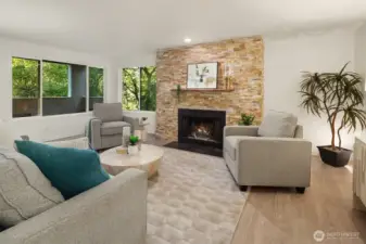 Spacious living room.