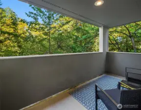 Private, covered balcony perfect for year round entertainment.