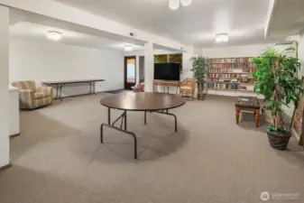 Shared recreation room with full kitchen.