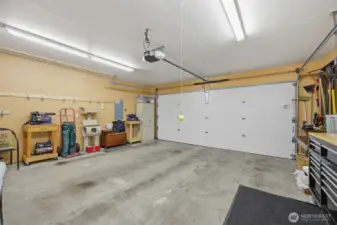 The oversized, attached  garage is well organized and maintained, just like the rest of the condo!