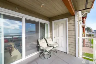 The oversized lanai also offers a storage closet for your beach gear.