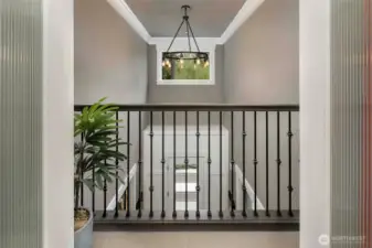 Juliette balcony overlooks Grand Foyer.