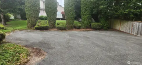 One of the guest parking areas
