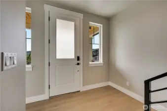 View of entry foyer