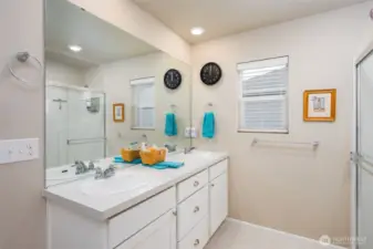 Double sinks in Primary bathroom
