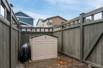 Outdoor shed for extra storage