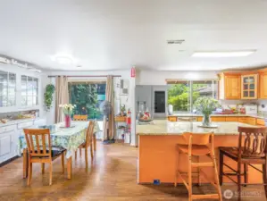 Kitchen and eating space
